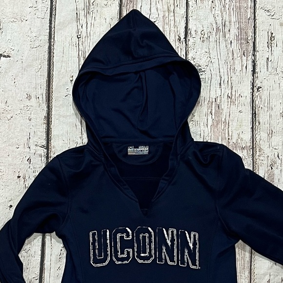 Women's University of Conneticut Huskies UCONN Under Armour Hoodie Sweatshirt - Picture 2 of 4